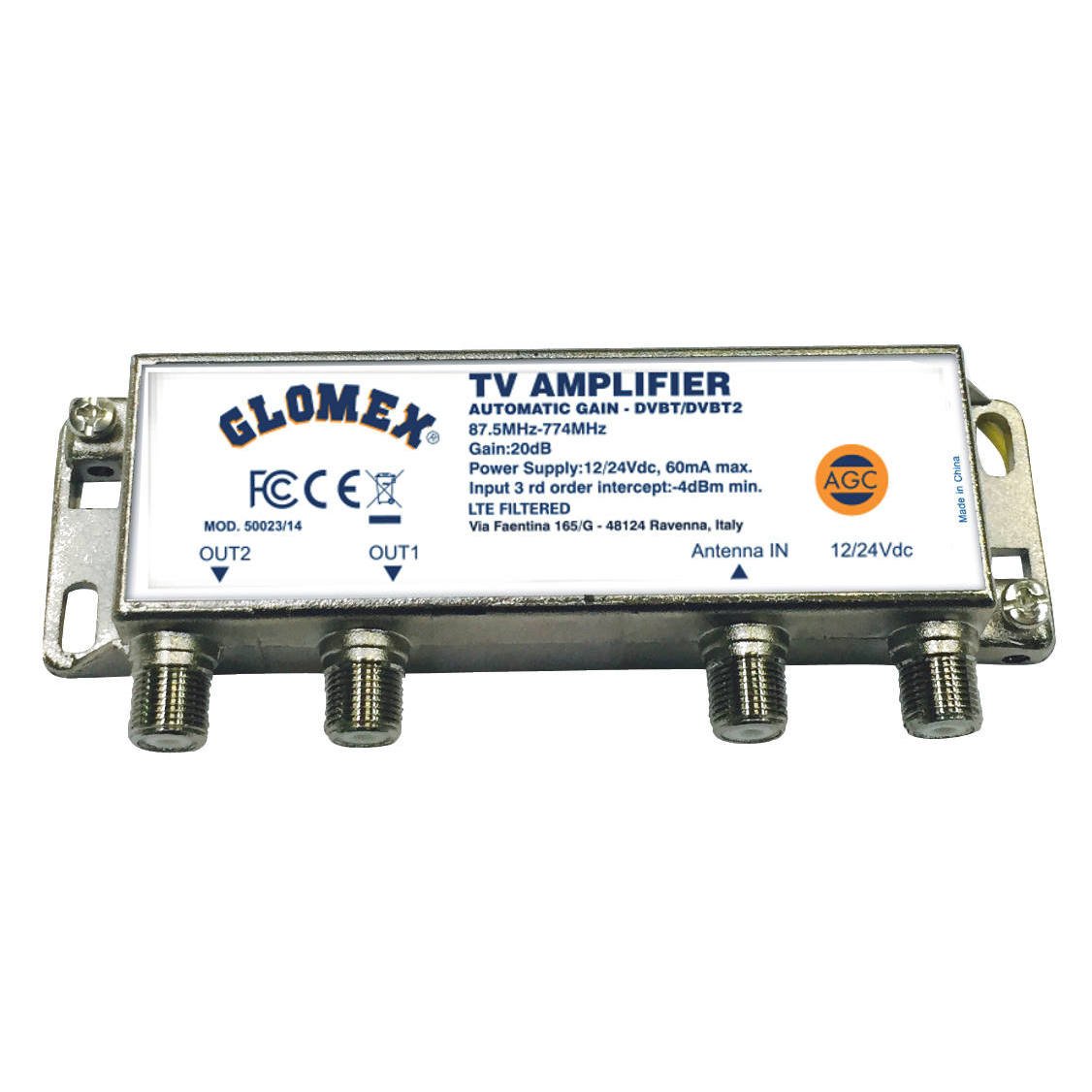Amplificateur antenne TV V9112/V9125 gain auto