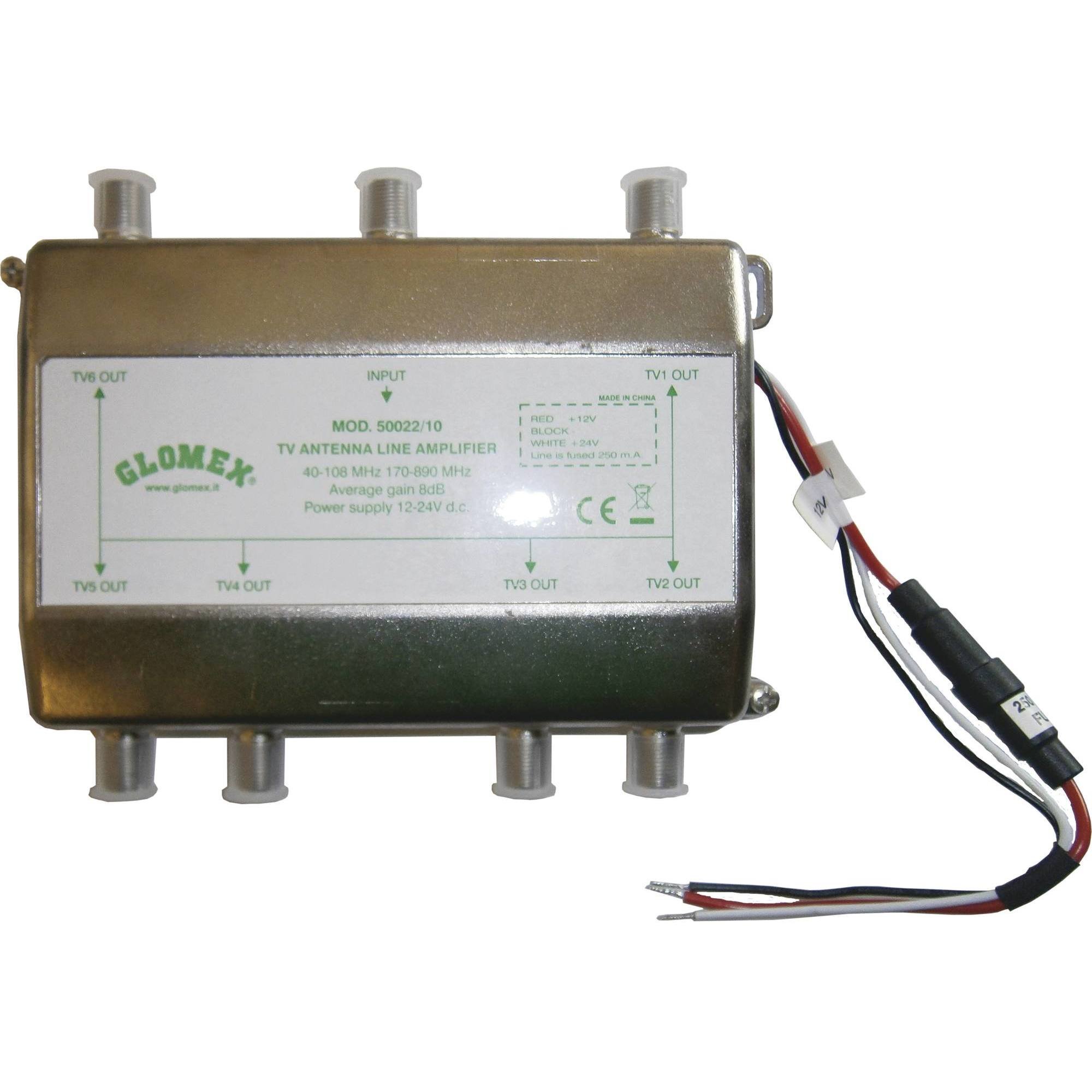Amplificateur de ligne 6 sorties - 12/24V