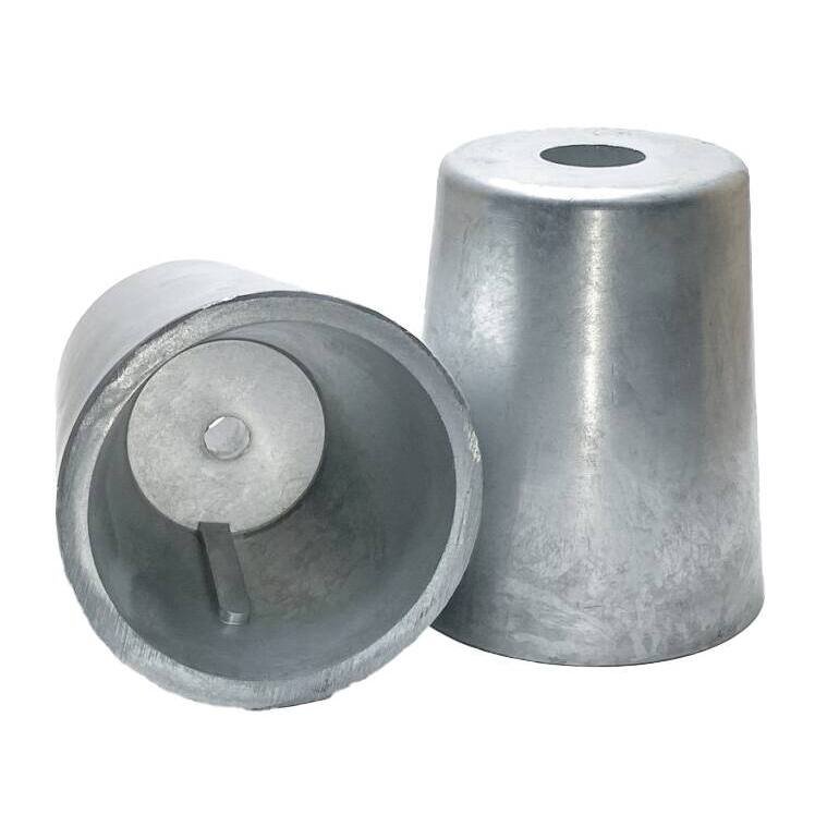 Anode embout d'arbre conique