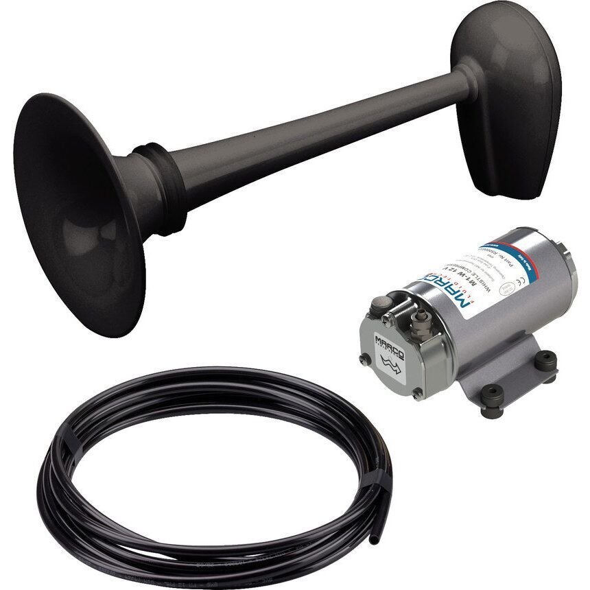 Avertisseur PW2-BN - ø200 mm avec compresseur - noir
