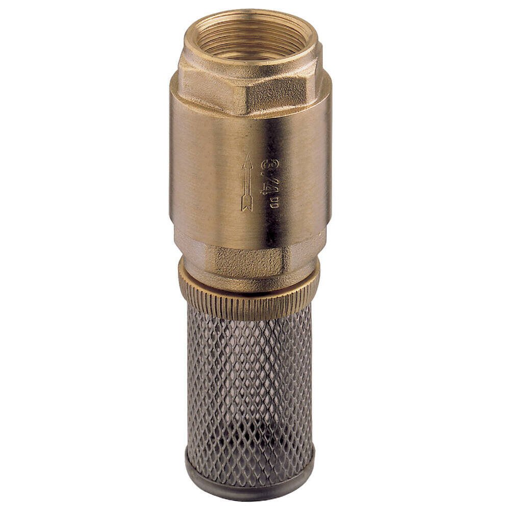 Clapet anti-retour laiton POM/NBR + panier inox - PN16