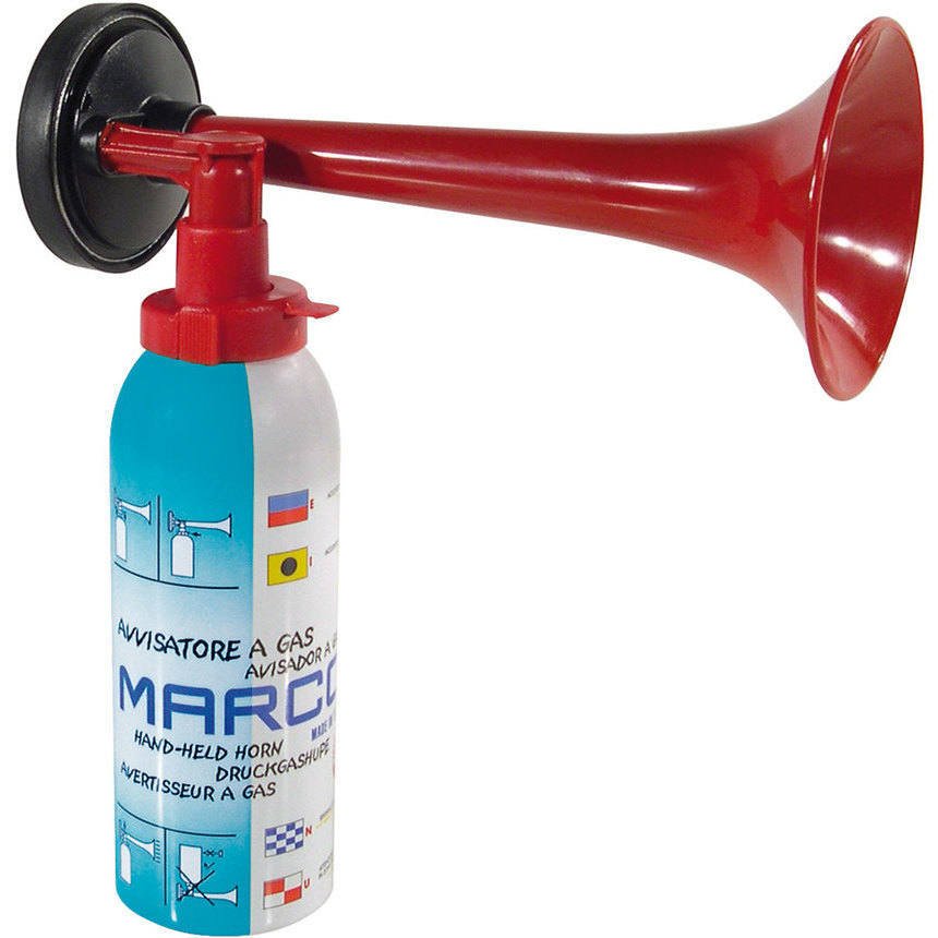 Non-flammable gas air horn