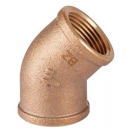 Coude 45° FF - Bronze