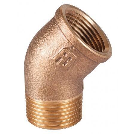 Coude 45° MF - bronze