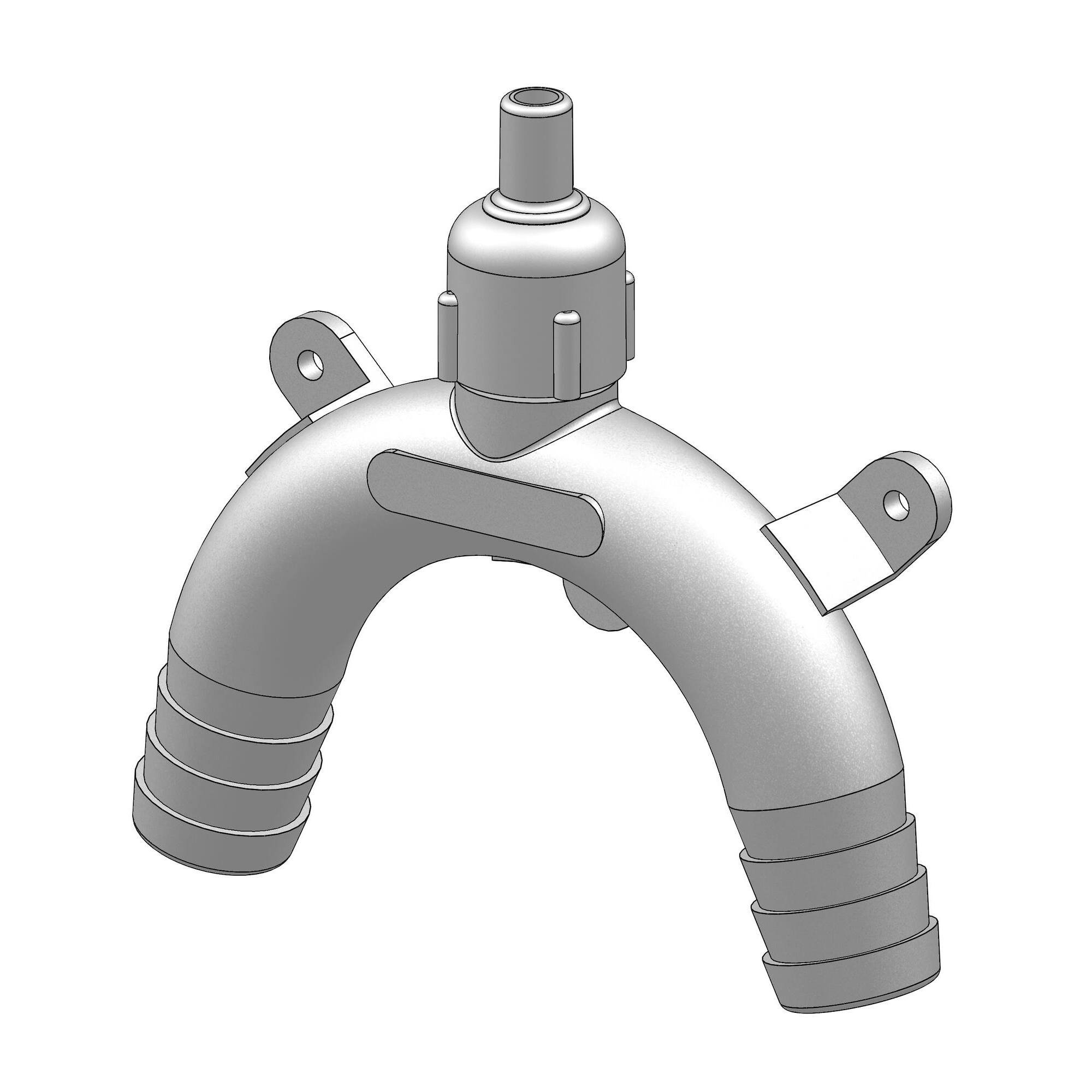Coude anti-siphon