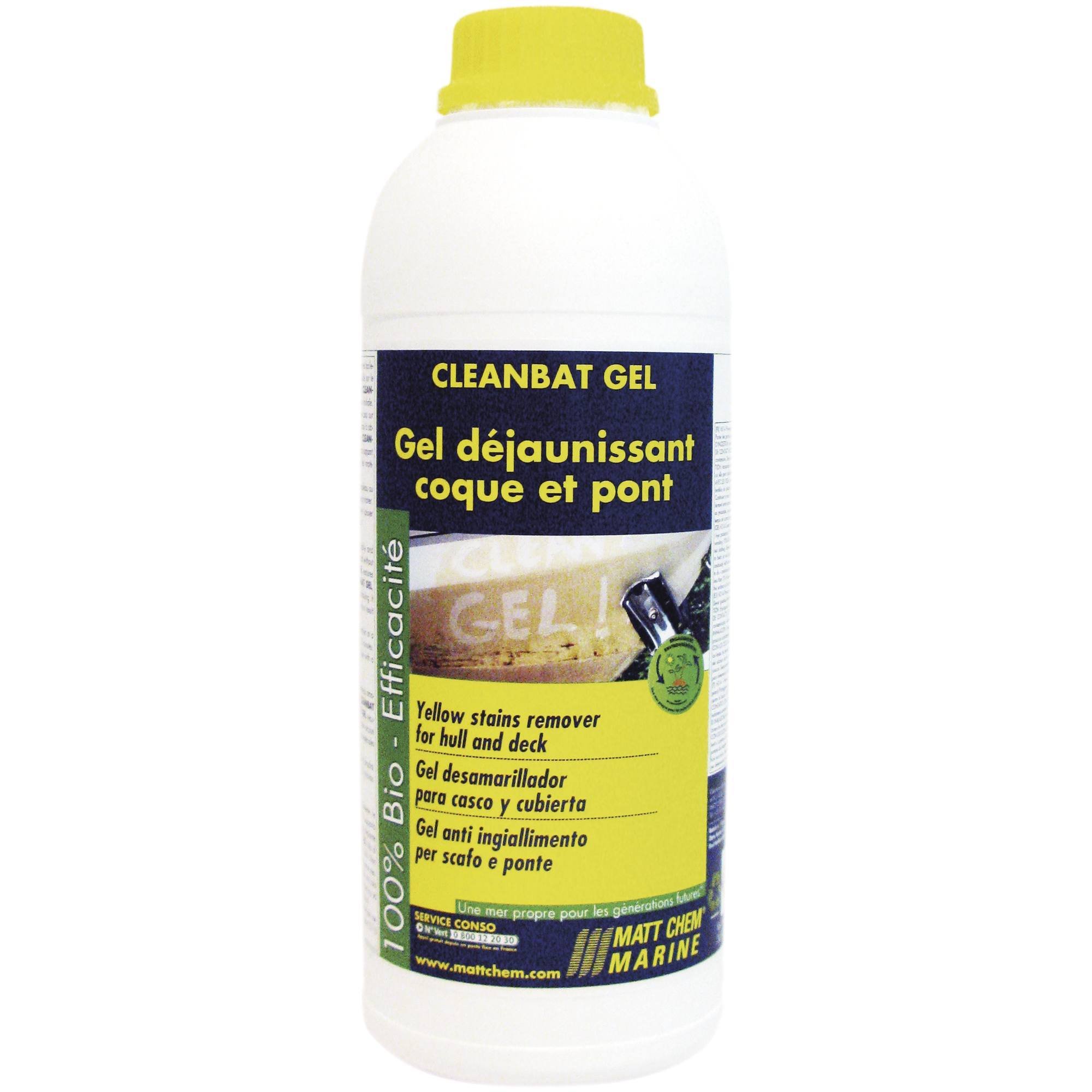 Déjaunissant dérouillant gelcoat CLEANBAT GEL