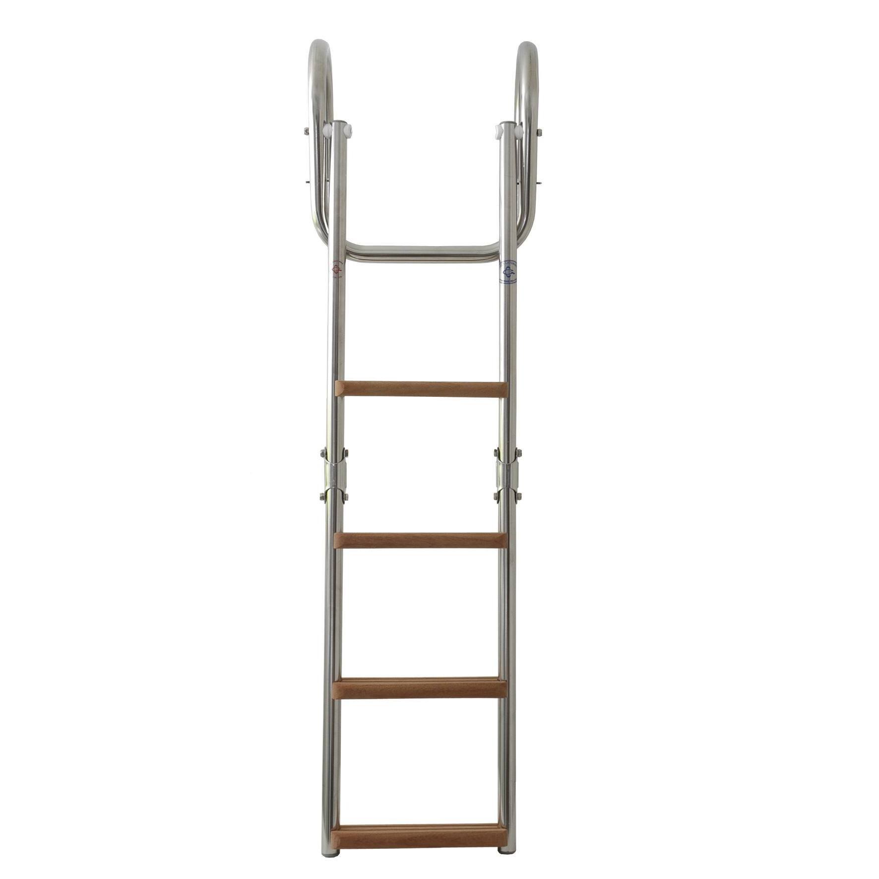 Echelle inox/bois