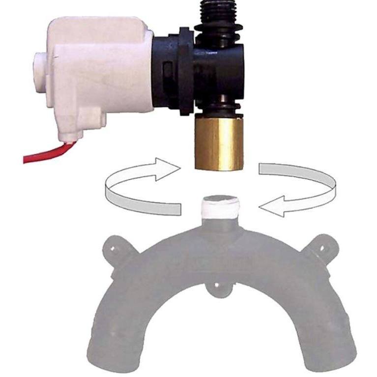 Electrovanne 12/24V pour coude ventilé sur WC électrique série 37010