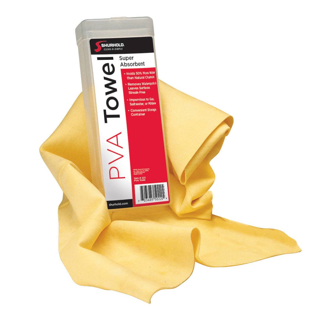 Eponge et peaux de chamois PVA