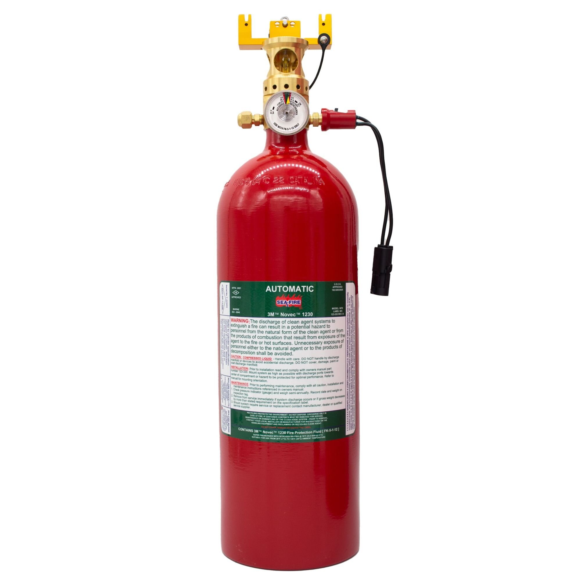 Extincteur à gaz NOVEC automatique rechargeable NFD