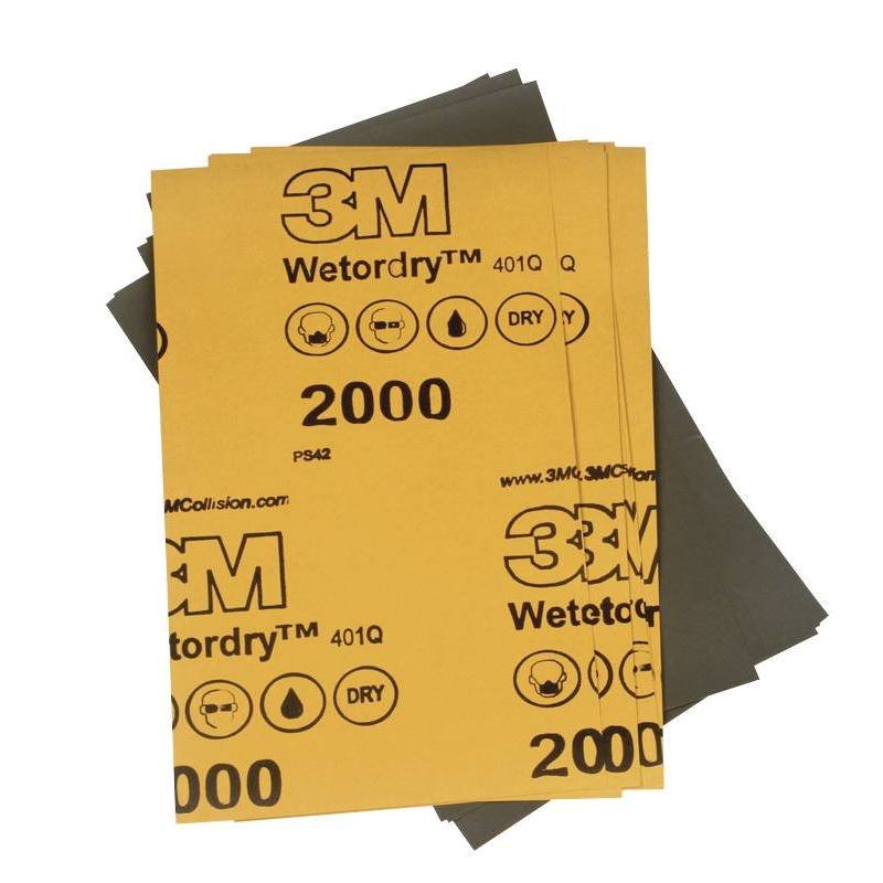 Feuilles micro abrasives à l'eau 3M™ 401Q