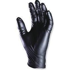 Gants nitrile noirs