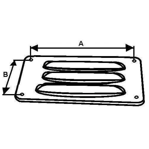 Grilles d'aération inox