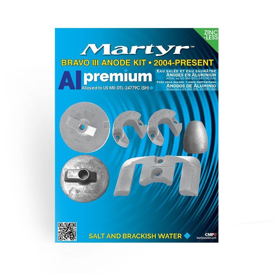 Kit anodes embases inboard