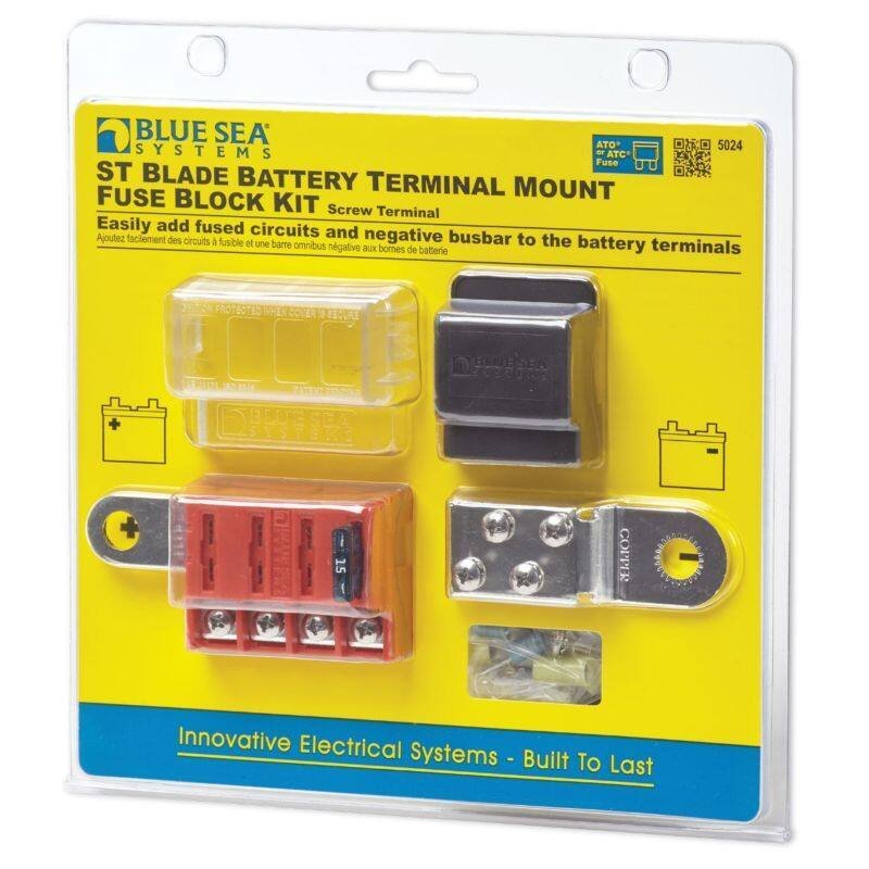 Kit bloc fusible enfichable sur borne batterie