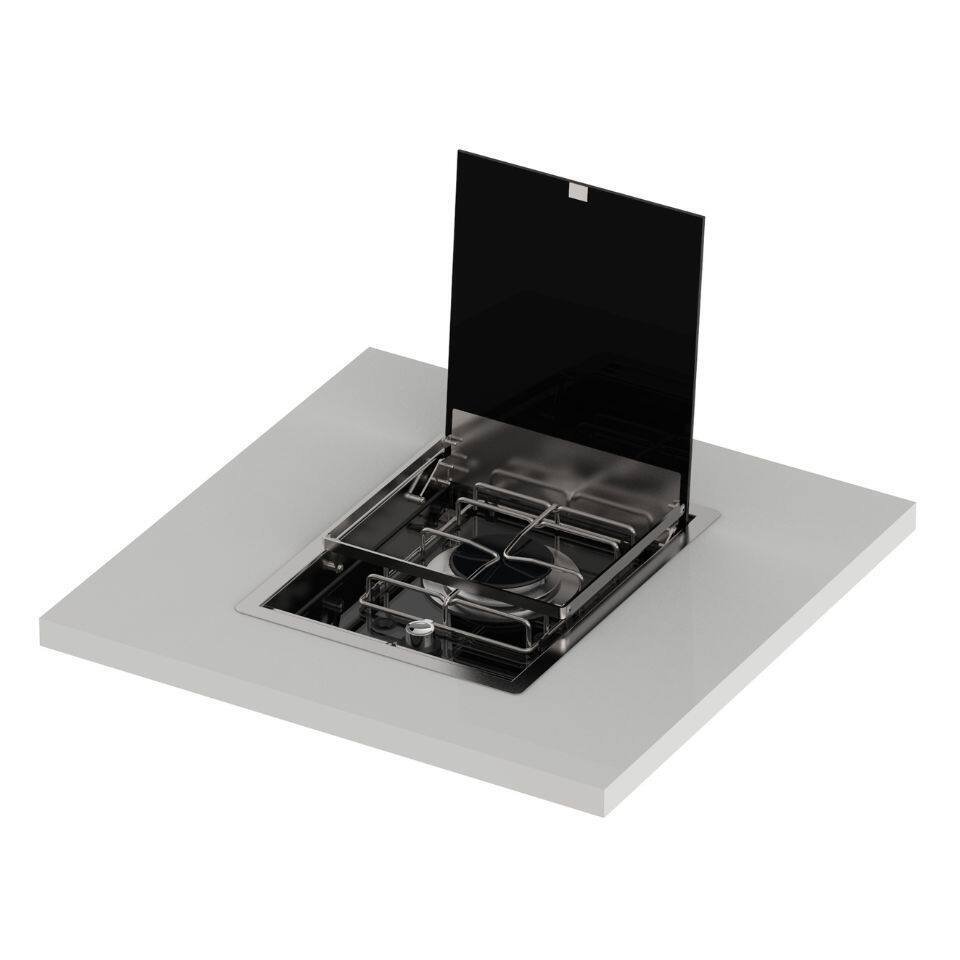 Kit encastrement + serre casserole - Tabe encastrable Masterglass