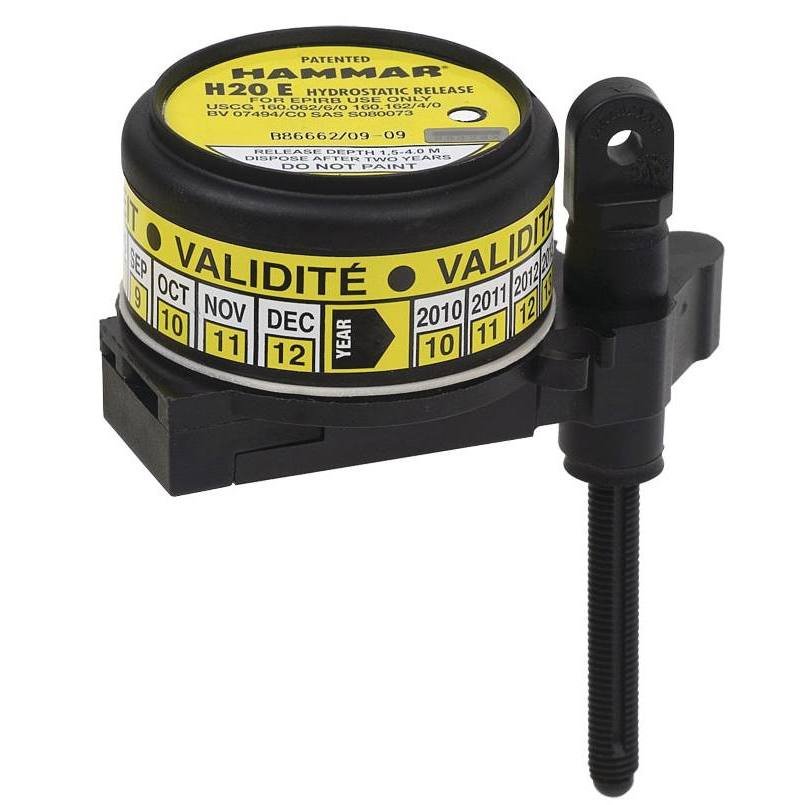 Largueur H20E hydrostatique pour balise EPIRB.