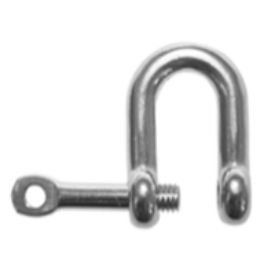 Manille droite axe imperdable inox