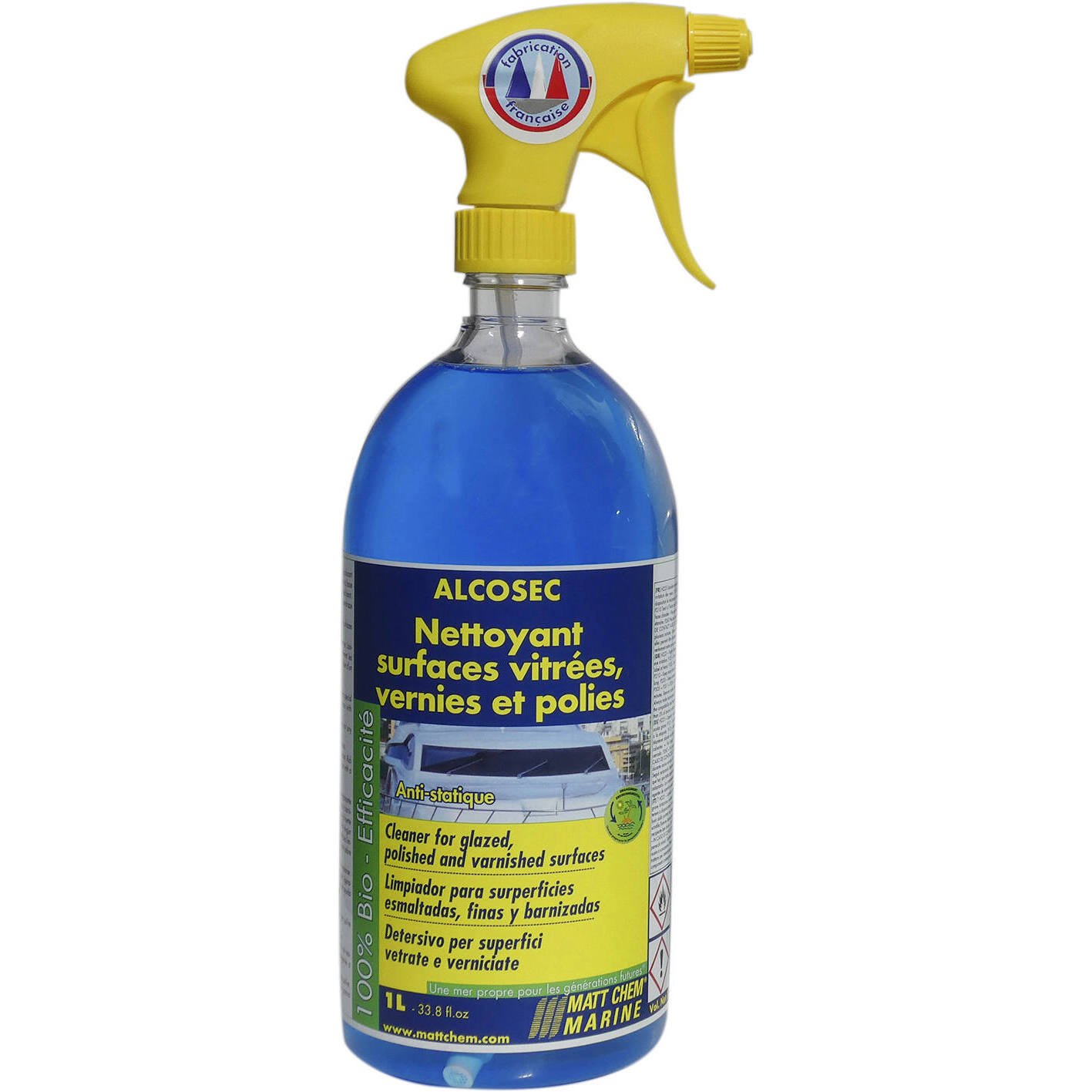 Nettoyant vitre antistatique "ALCOSEC"