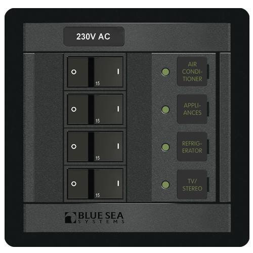 Panneau 230VAC 4 positions Flatroc