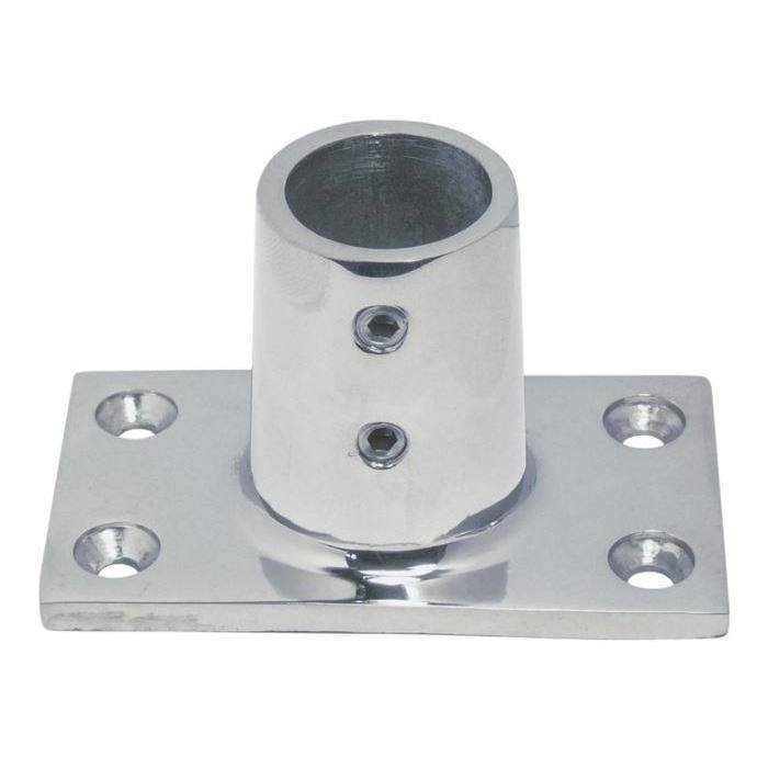 Platine de balcon rectangulaire 90°