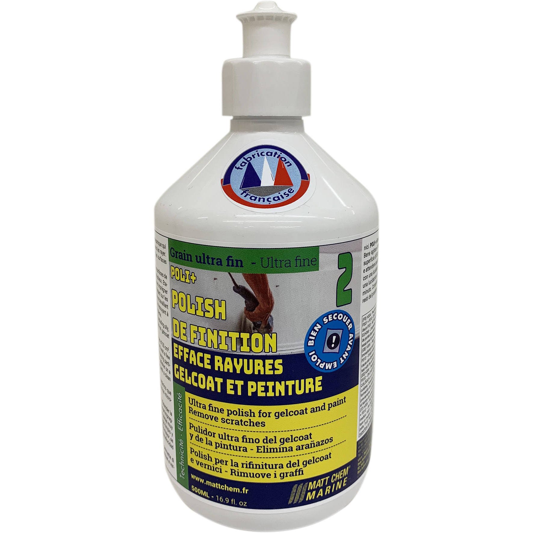 Polish de finition gelcoat - Efface les rayures POLI+