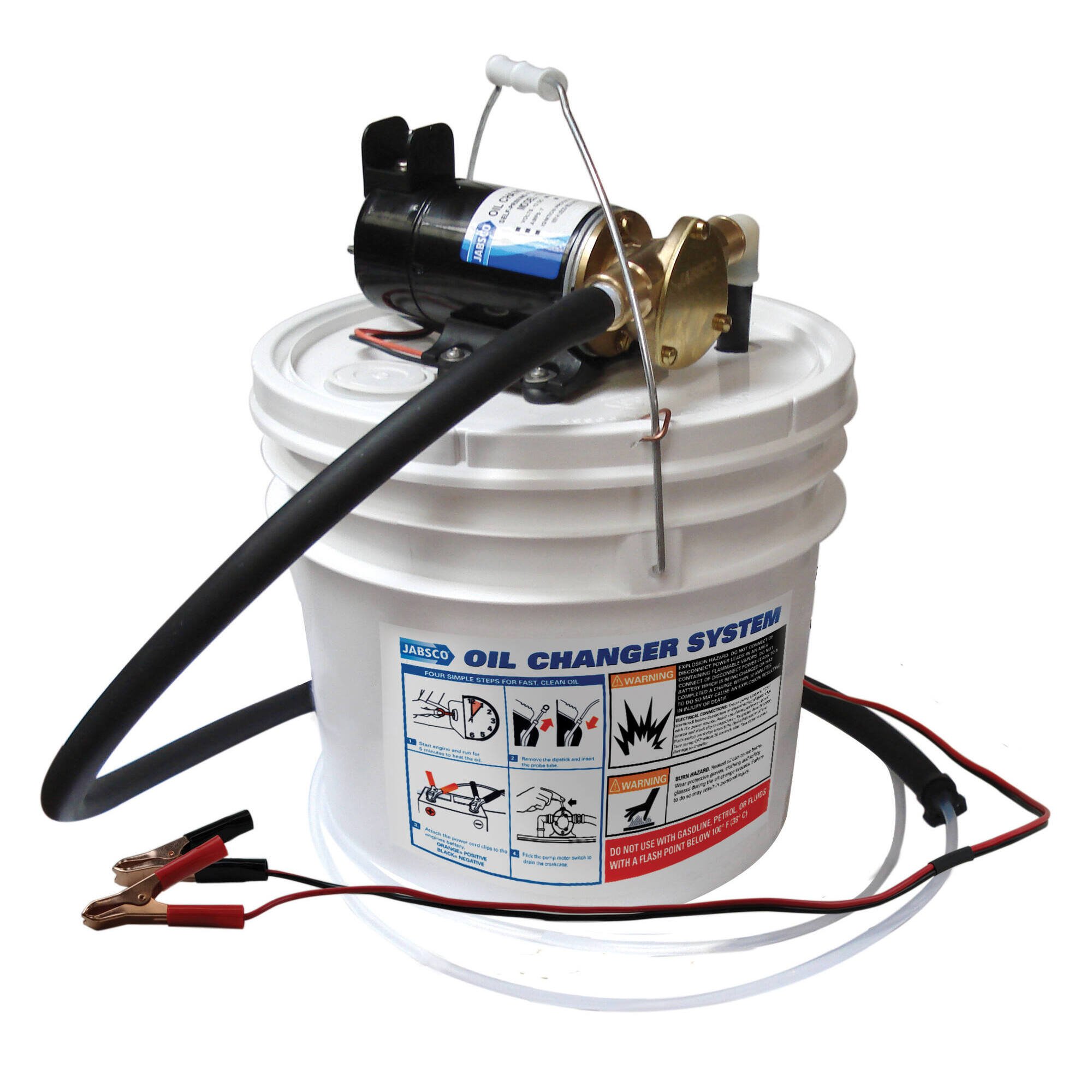 Pompe de vidange huile électrique + réservoir
