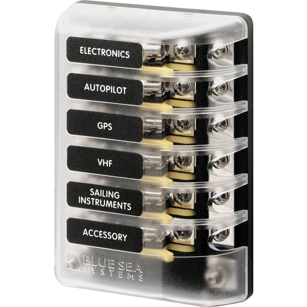 Porte-fusible verre - 6 circuits