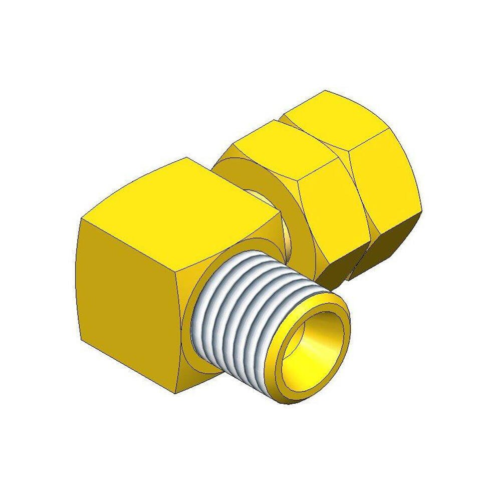 Raccord coude 90° G1/4 M - G1/4 F - CE
