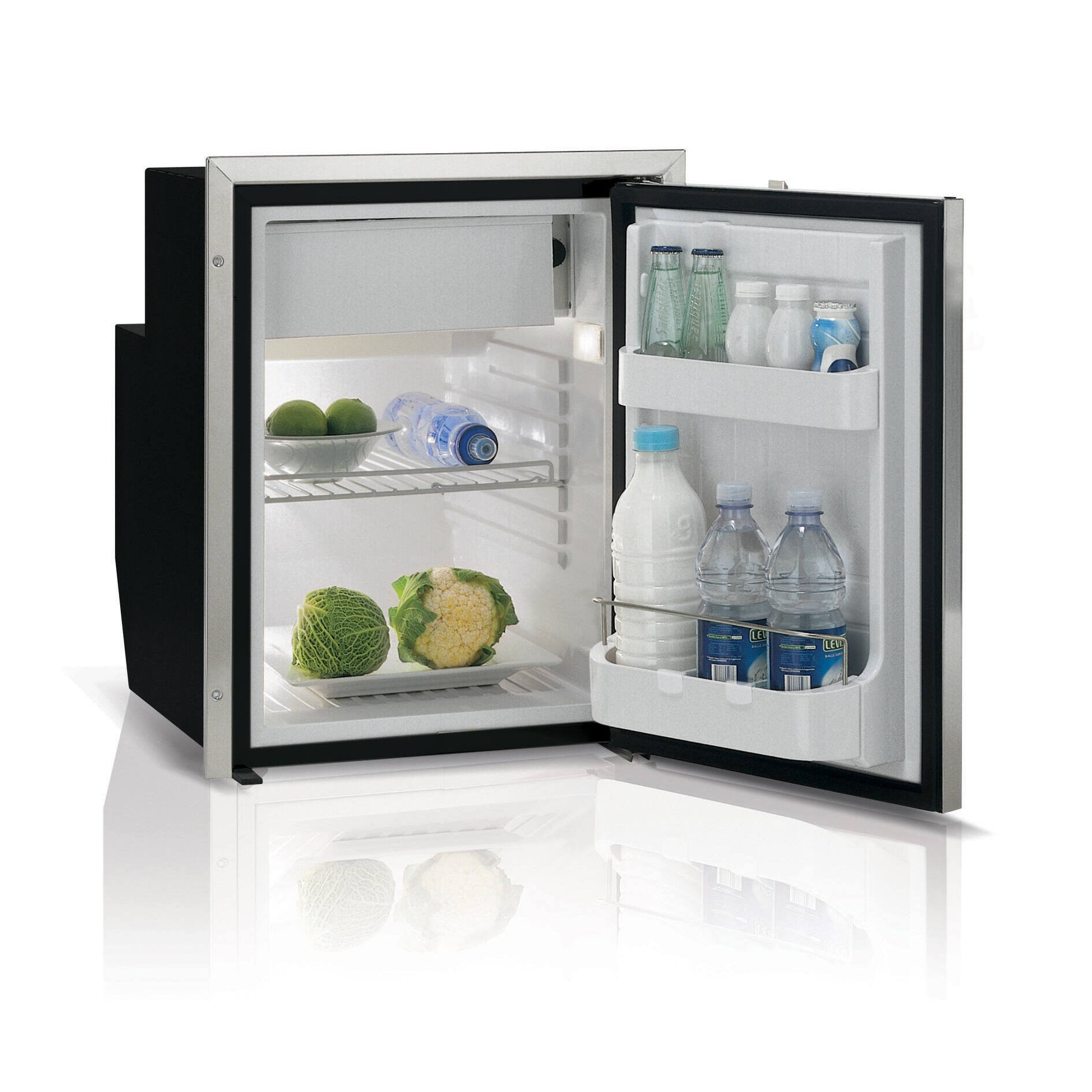 Réfrigérateur inox 51L