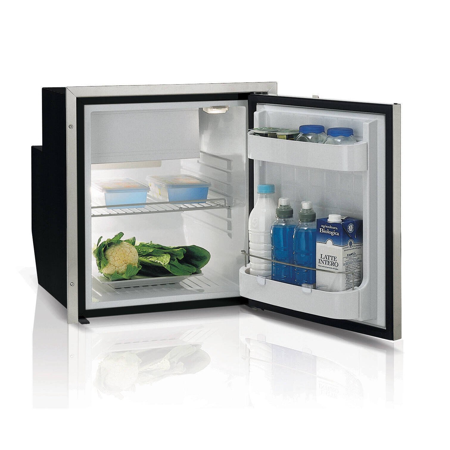Réfrigérateur inox 62L
