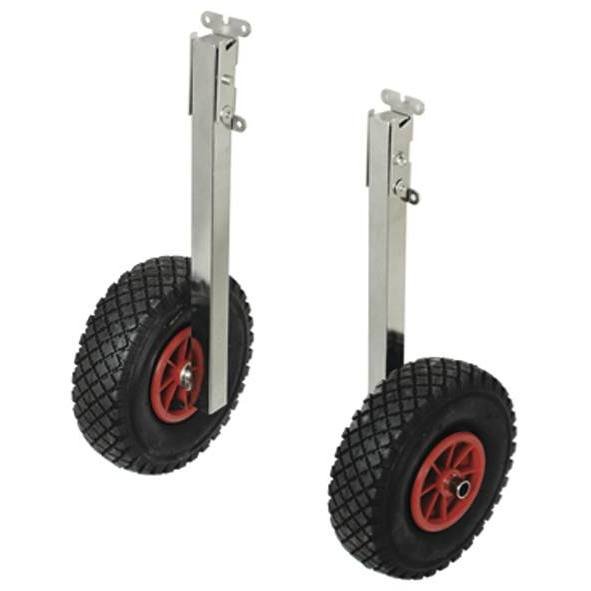Roues de relevage pliantes en inox