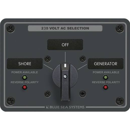 Sélecteur de source bipolaire, Shore - Off - Generator