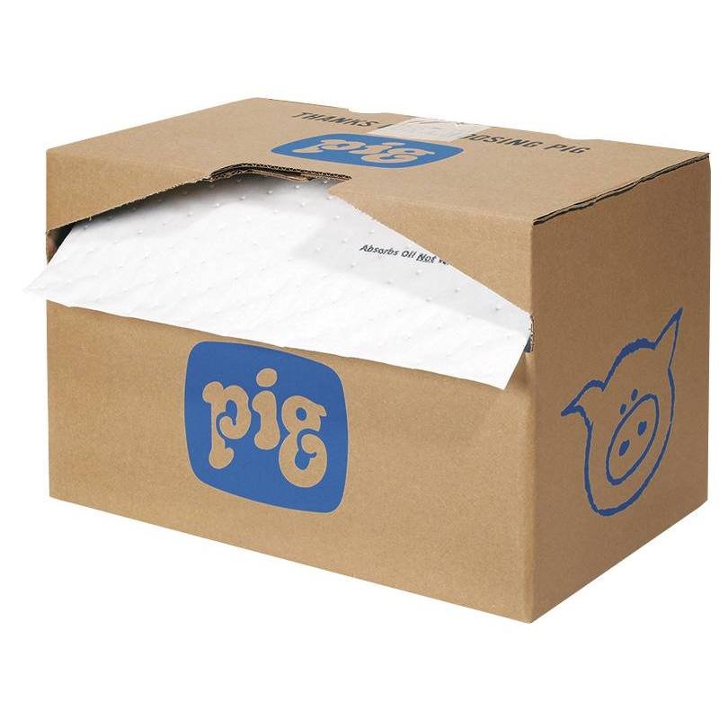 Tapis absorbant hydrophobe pour hydrocarbures en rouleau