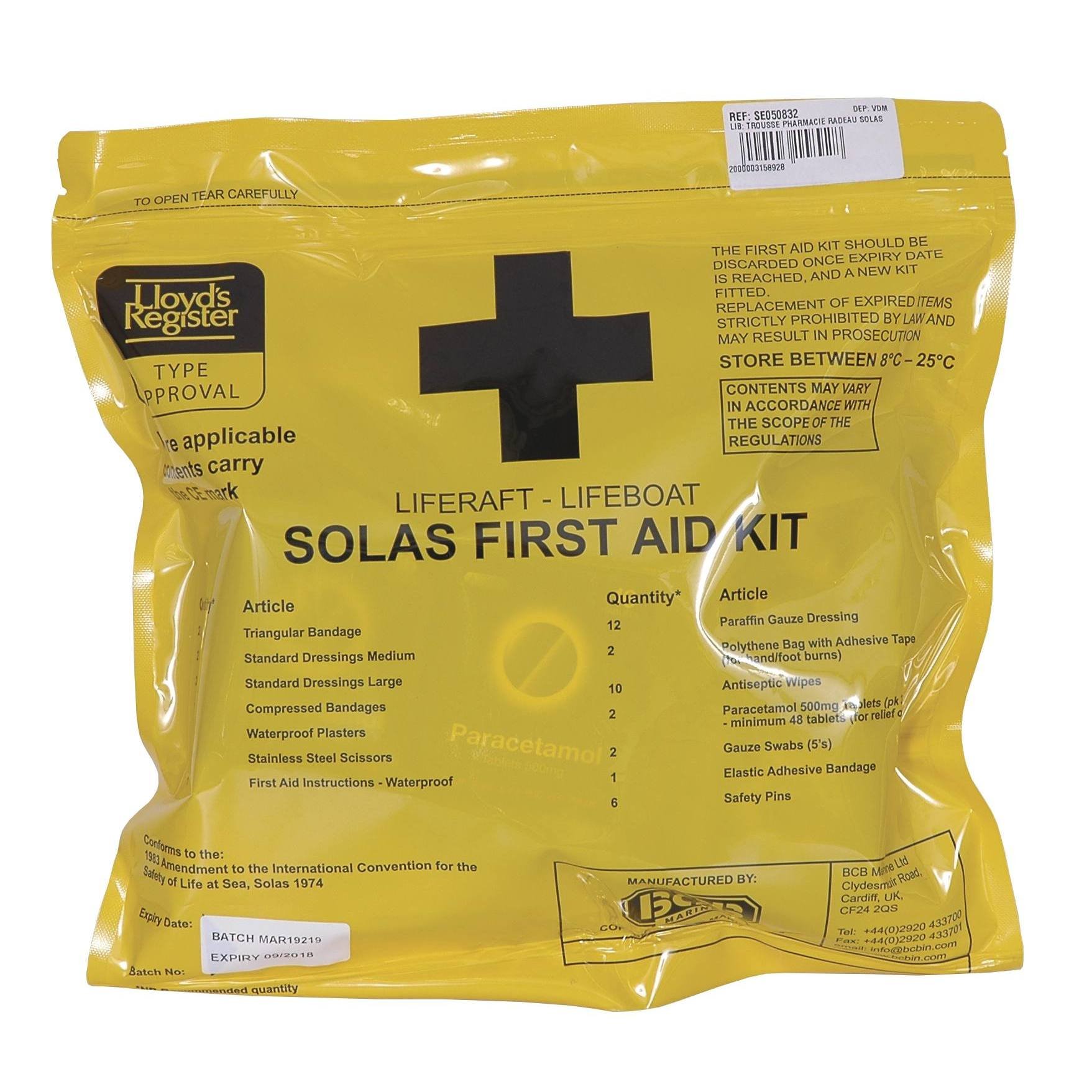 Trousse de premiers secours
