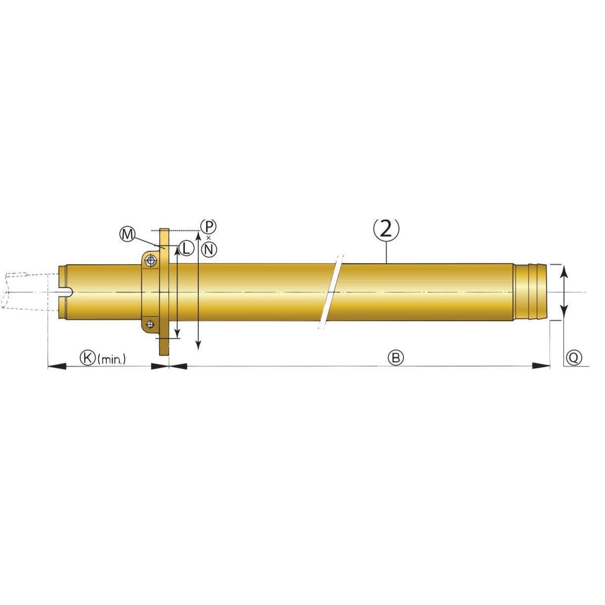 Tube d'étambot BL - bronze