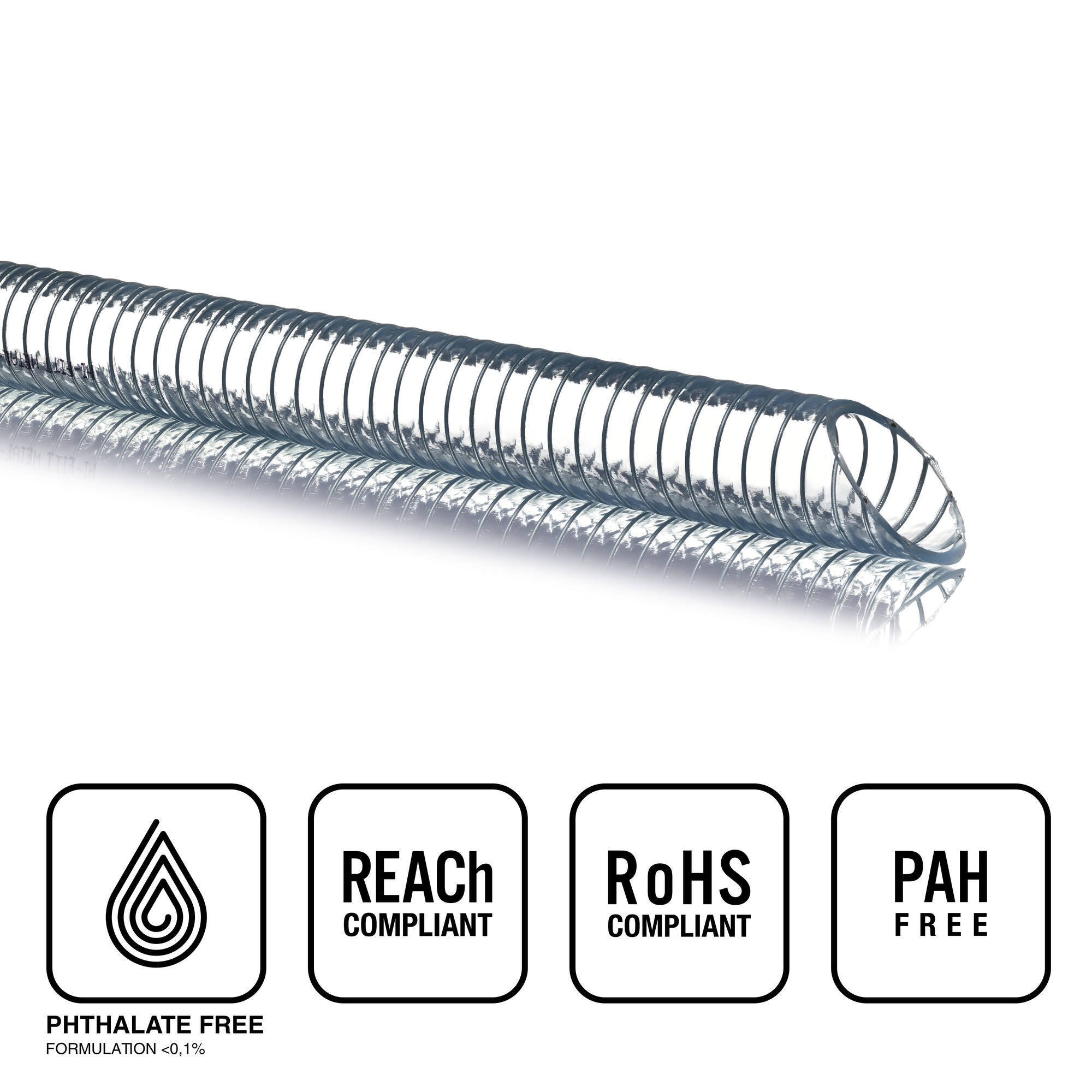 Tuyau alimentaire spire acier Metalflex