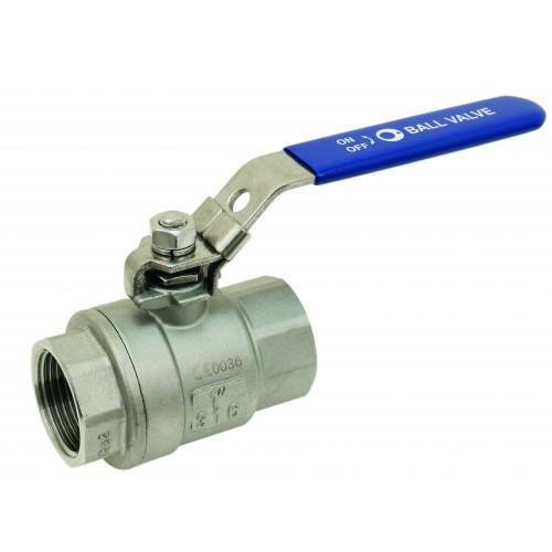 Vanne à sphère inox 2 voies FF