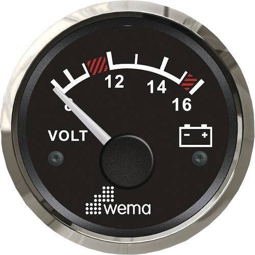 Voltmètre ø52mm Silverline