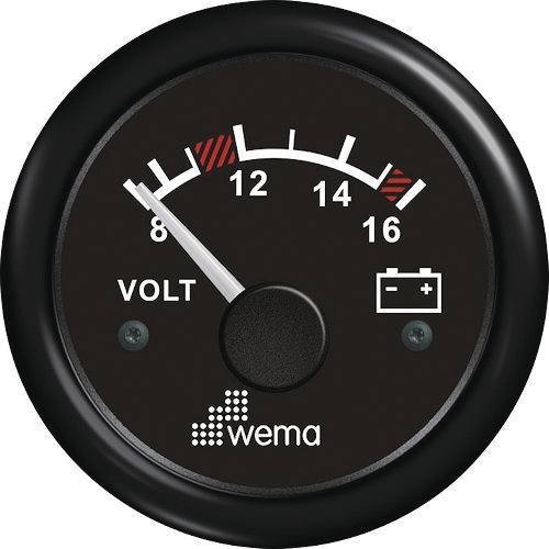 Voltmètres ø52mm Blackline
